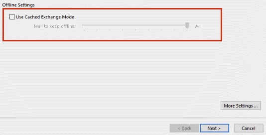 Use Cached Mode