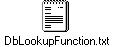 DbLookupFunction.txt